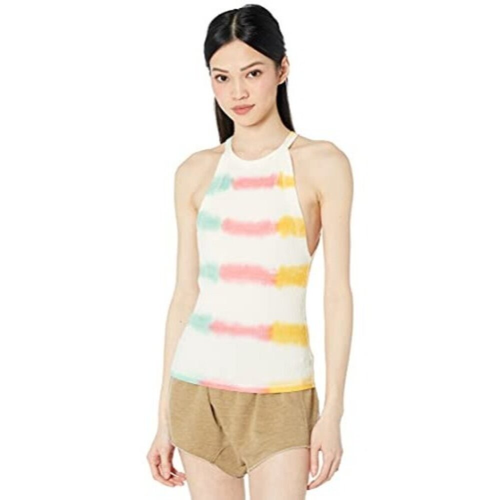 Free People Easy Breezy Tank Funky Stripe Combo Size S